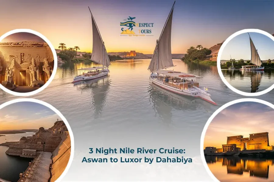 3 Night Nile River Cruise Aswan to Luxor by Dahabiya