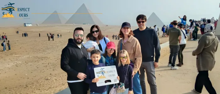Visitors at the Grand Egyptian Museum.