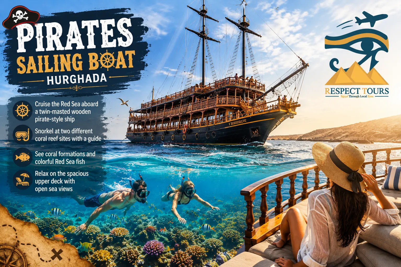 Pirates Sailing Boat Hurghada