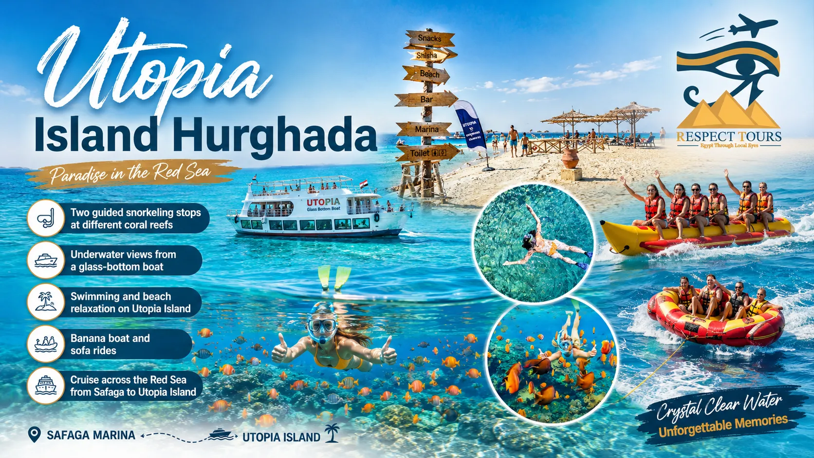 Utopia Island Hurghada trip