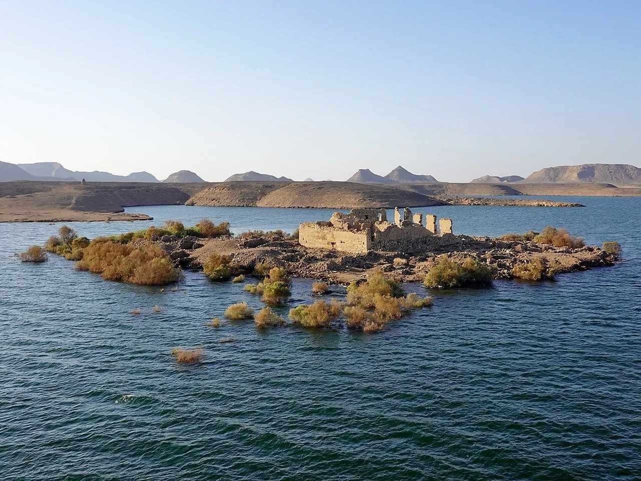 Qasr Ibrim, the island bluff on Lake Nasser